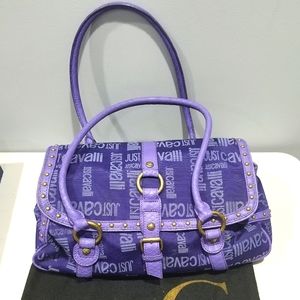 Vintage Roberto Cavalli Purple Satchel